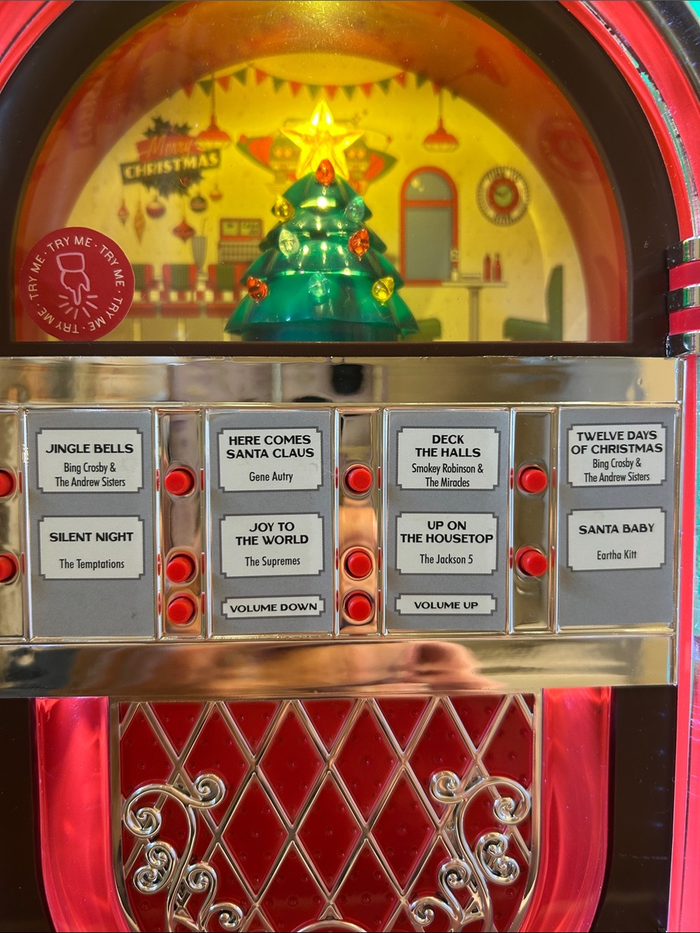Mr. Christmas Red & Green Rock-O-Rama Jukebox